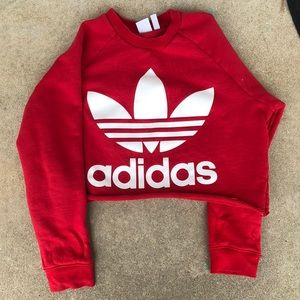 Adidas cropped crew neck